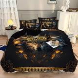 Nature-Inspired Floral Duvet Cover Set - Hypoallergenic Fabric-Queen V745-AQ044130Q3