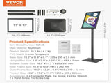 Pedestal Sign Holder Adjustable Poster Stand 11 x 17 Inch Metal Base V952-BZJJSDZJCZCGJFCLWV0