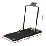 Everfit Treadmill Electric Walking Pad Under Desk Home Gym Fitness 400mm Black TMILL-400-2IN1-BK