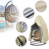 Egg Chair Cover, Waterproof Swing Egg Chair Cover with Zipper, Wind-Proof Swing Chair Cover with V1366-AZ2-W-08553
