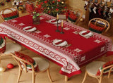 Christmas Waterproof Tablecloth 140 x 200cm Festive Holiday Dining Table Cover V888-ELOSUNG54205