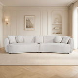 4 Seater Curved Fabric Sofa V43-SOF-DOVE