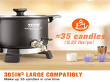 Wax Melter for Candle Making, 5 Liter Large Electric Wax Melting Pot Easy Pour Spout, 4-level V952-RLTYT55L1200WY345V3