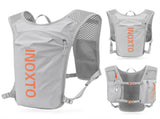 Grey-Orange 5L Ultra-Light Hydration Running Vest - Quick-Dry Trail Running & Marathon Backpack with V888-ELOSUNG42144