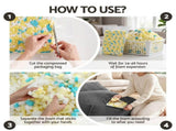Artiss Bean Bag Chair Cover with Filler Soft Corduroy DIY Stuffed Animal Storage Bean Bag for BD-LOUNGE-S-GR-5FILLER