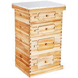 VEVOR Bee Hive 40 Frame Bee Hives Starter Kit, Beeswax Coated Cedar Wood, 2 Deep 2 Medium Bee V952-CTFXSMSHX2ZH12ZO0V0