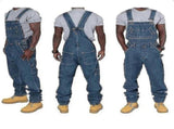Men's Plus Size Jeans Fashion Jeans Denim Bib Loose Fit Multiple Pockets Adjustable Straps - Perfect V1237-ZY-203-2823