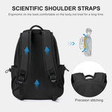 Unisex Lightweight Water-Resistant Backpack, Black V1366-AZ2-W-10847