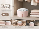 4 Pack Pink Desktop Dehumidifier Kits, Full Dresser & Vanity Refreshing Pack, Every Box Equipped V1221-XM-LB2059-GM0077