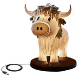 Cow Table Lamp Farmhouse Cow Night Light, Cow Bedside Lamp USB Small Nightstand Lamp for Home Office V1369-AZ3-W-11827