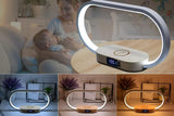 Bedside Lamp with Clock 10W Fast Wireless Charger USB Port Nightstand Touch Lamp V1263-JX-6299