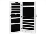 Levede Mirror Jewellery Cabinet Touch JB1017-TS-WH