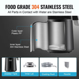 Water Distiller, 4L 1.05 Gallon Pure Water Purifier Filter For Home Countertop, 750W Distilled Water V952-BXGZLSJXB4LDCQHM3V3