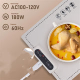 Warming Mat for Food - Electric Silicone Food Warming Tray for Buffet, Rollable Food Warmer Mat for V1192-AZ-W-0048