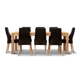 Rosemallow Dining Table 210cm 8 Seater Parquet Top Solid Messmate Timber Wood V315-VO-HIGH-02