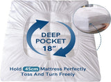 800GSM Mattress Topper Viscose Derived from Bamboo, Thick Pillowtop Fitted Mattress Cover with 45cm V1317-TOP-AUQ-CL-HEI