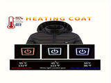 Heated Jacket Smart Heated Hoodie Lightweight Winter Coat Cotton Padded Jacket - Navy - Size 4XL V1102-M-APP-75423-NAVY-4XLAU4XLEU58
