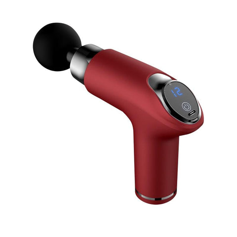 12-Speed Vibrating Mini Muscle Massager / Massage Gun - Red PRL-4068212060DBT