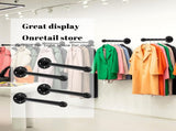 12 Set 12 Inch Industrial Pipe Clothing Rack with Screws Set Wall Mounted Industrial Pipe Clothes V1258-DP02-C-2291