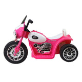 Rigo Kids Electric Ride On Patrol Police Car Harley-Inspired 6V Pink RCAR-MBIKE-POLICE-PK