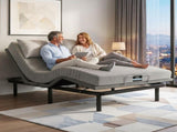 Artiss Double Bed Frame and Giselle Bedding Double Memory Foam Mattress Set, Electric Bed Base with EAB-8183-NOBLE-15-D