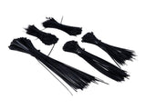 5Packs Cable Ties Zip Wraps Set Disposable Nylon Wire Cord Strap Fastener Fastening OrganizerBlack V1294-YM0718-3117200193812