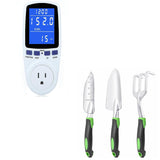 Upgraded Watt Meter Power Meter Plug Home Electricity Usage Monitor Garden Tools Set, 3 Pack Heavy V1258-DP02-C-986