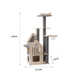 HONEYPOTCAT Grand Cat Mansion With Space Capsule - 148cm V390-210195PRO
