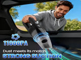 Portable Wireless Handheld Vacuum Cleaner, 11000PA High Power Mini Car Vacuum with Type-C Charging, V1107-CS-CZXCQWX