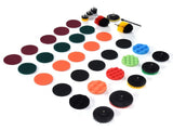 37PCS Drill Brush Attachments Set Scrub Pads and Sponge Power Scrubber Brush Polishing Pad for Home V1294-YM0901-3114210068511