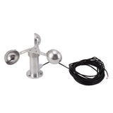 Aluminium Alloy Anemometers Wind Speed Monitoring Sensor 3 Cups Wind Speed Sensor Anemometer 03.8V V1294-YM0706-3111230214911