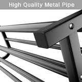 Black Heavy Duty Metal Double Clothes Rail Rack Garment Hanging Shoe Storage Shelf AU V201-QHGMMOREONE031