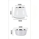 Elevated Pet Feeding Bowl with Stainless Steel Inner - Promotes Healthy Digestion & Reduces Neck V888-ELOSUNG25950
