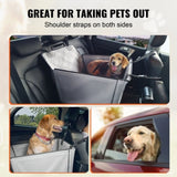 VEVOR Dog Booster Car Seat Pet Car Seat for S M L Dogs up to 18.1 kg Gray V952-CWZGQCZYHSKJX1D6KV0