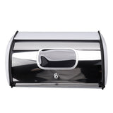 Bread Bin Bread Box Bread Holder Storage Container With Small Window for Kitchen Countertop White V1294-YM0521-3117230095612