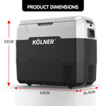 Kolner 50L Portable Fridge Cooler Freezer Camping Refrigerator FDG-YGE-50L