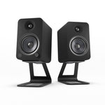 Kanto YU4 140W Powered Bookshelf Speakers with Bluetooth and Phono Preamp - Pair, Matte Black with V398-KO-YU4MB-SE4