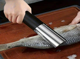 Electric Fish Scaler Stainless Steel Shield Prevents Splashing, Offset Blade Wheel for Efficient V1232-YLGDSJB002
