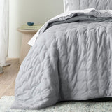 Bianca Langston Silver Pre-Washed Linen Cotton Comforter Set Queen/King V442-BCA-COMFORTER-LANGSTON-SILVER-KI