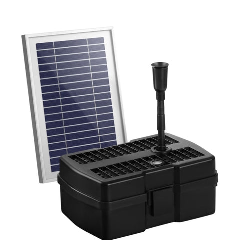 Gardeon Solar Pond Pump with Filter Box 4.6FT FOUNT-POND-B-500-BOX