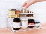Kitchen Countertop Storage Rack Space Saving Multifunctional 2 Tiers Spice Toiletries Makeup Counter V1294-YM0710-3118230202212