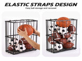Everfit Ball Storage Rack Elastic Rope Ball Rack Wall Mounted & Floor Organizer BSR-A-MOUNT-RET