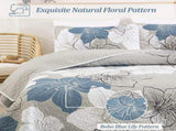 Blue Floral Boho Dream Bedspread Coverlet 3 Piece Set V745-AC090178Q13U