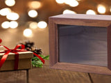 Elegant Walnut Wood Desktop Box with Window Design for Sundries V1370-AZ4-16860
