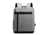 Unisex Backpack Adjustable Shoulder Straps Multilayer Multifunction USB Charging Port Casual V1263-JX-982
