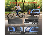 Dog Bike Trailer, Supports up to 40 kg, 2-in-1 Pet Stroller Cart Bicycle Carrier for Small & Large V952-TCTCLYSCWZXCV6PKI001V0