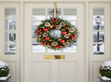 Pre-Lit Christmas Door Wreath LED Decor V1142-PB601103217208951