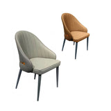 VELLUTO Dining Chairs Set Armchairs Mid Century Modern Kitchen Dining Room Chairs Faux Leather V255-VE-DICH-BROWN-201