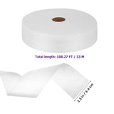 White Nonwoven Batting for Quilting, Crafting, High Filtration, Gentle Fiber Structure V1369-AZ3-W-19348