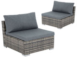 Grey Armless Outdoor Sofa Set V264-OTF-540S-LGR-NA-1